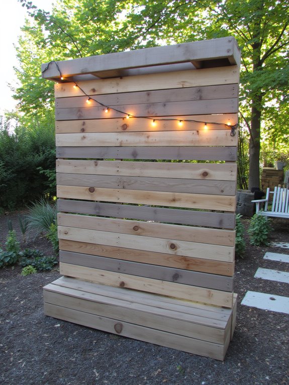 lighting enhances pallet design