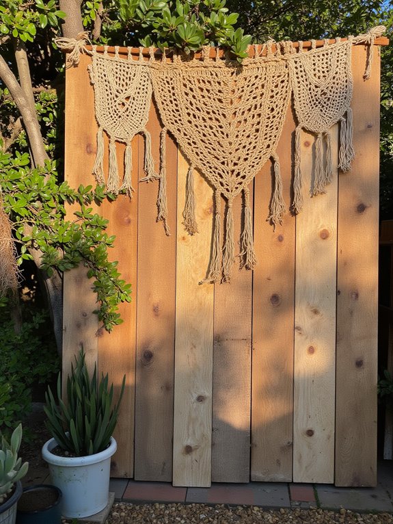 macram enhances rustic backdrops