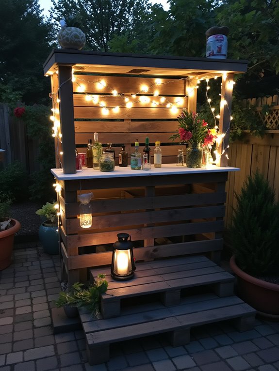 magical evening ambiance created