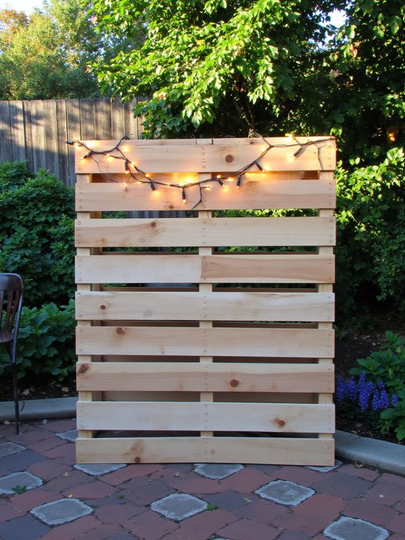 magical illuminated pallet backdrop