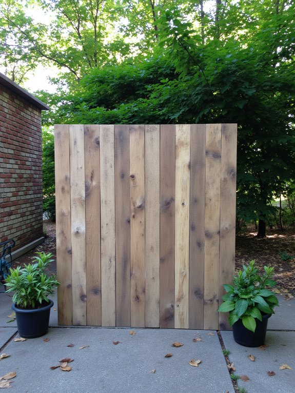 minimalist pallet backdrop design