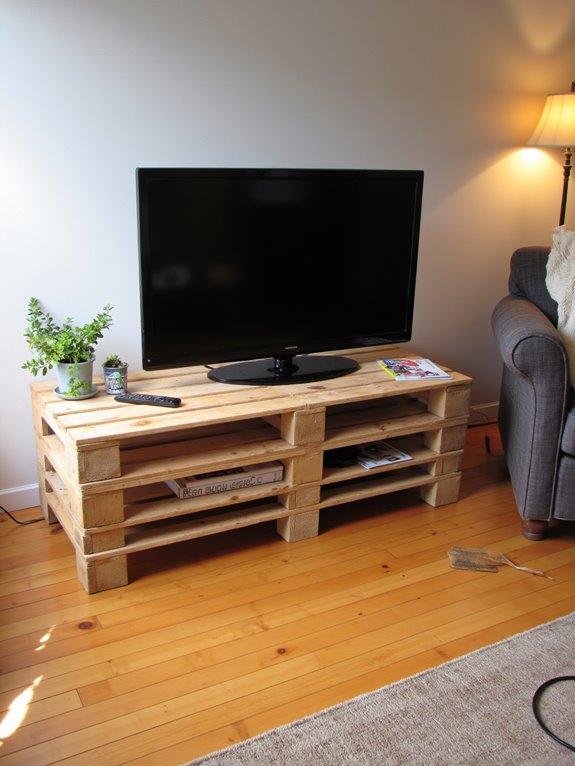 minimalist pallet tv stands
