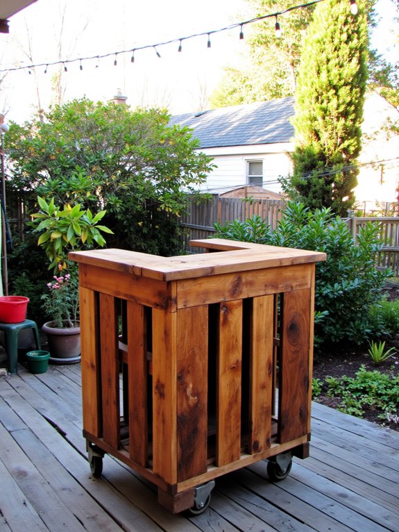 mobile pallet bar wheels