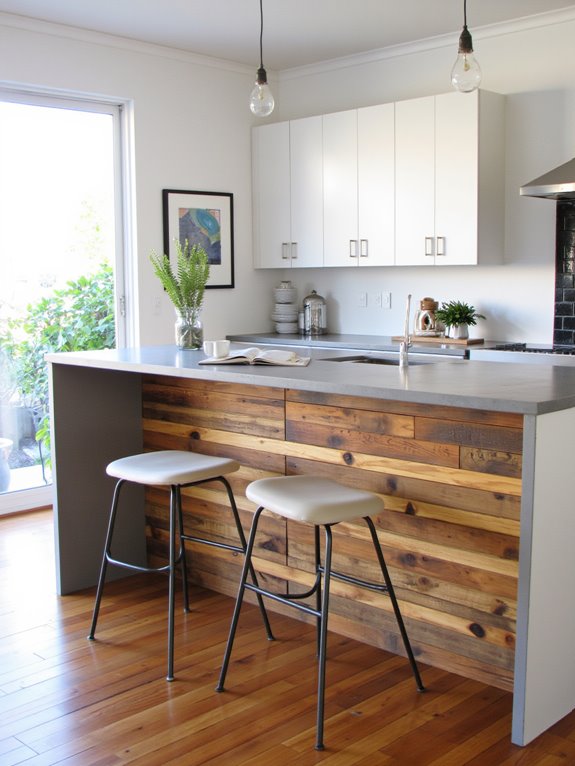 modern pallet breakfast bar