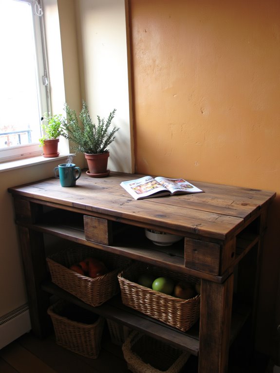 multi functional breakfast bar setup