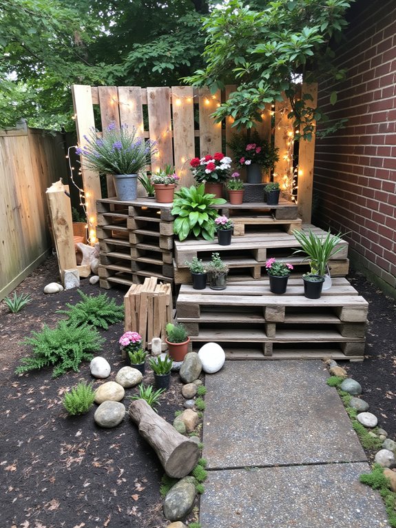 multi level pallet displays design