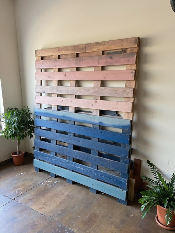 ombre pallet gradient effect