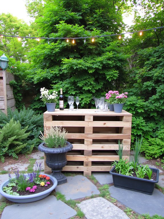 outdoor bar garden design