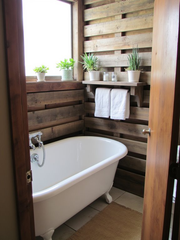 pallet accents for bathrooms