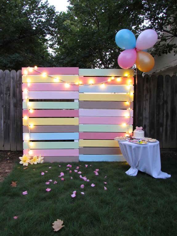 pallet backdrop birthday inspiration