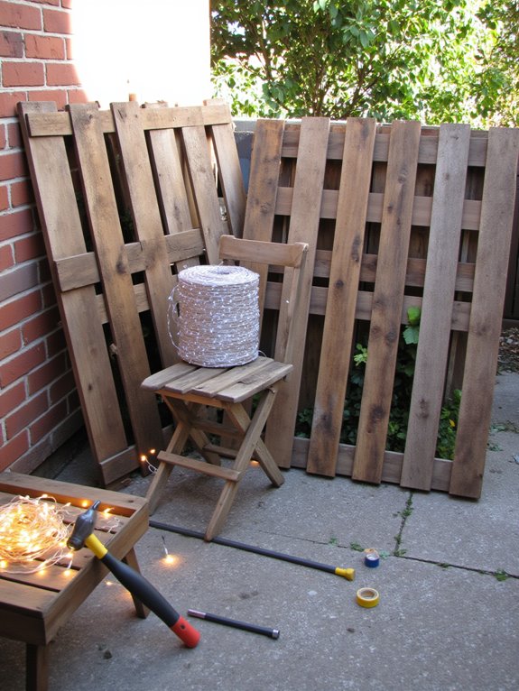 pallet backdrop building essentials