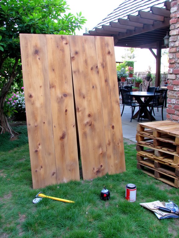 pallet backdrop construction guide