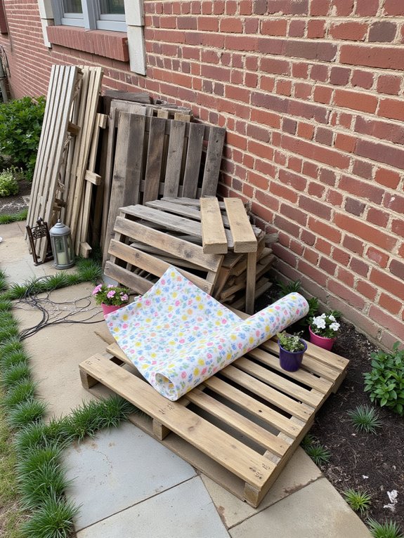 pallet backdrop essential materials