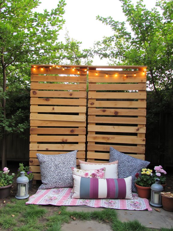 pallet backdrop photo booth