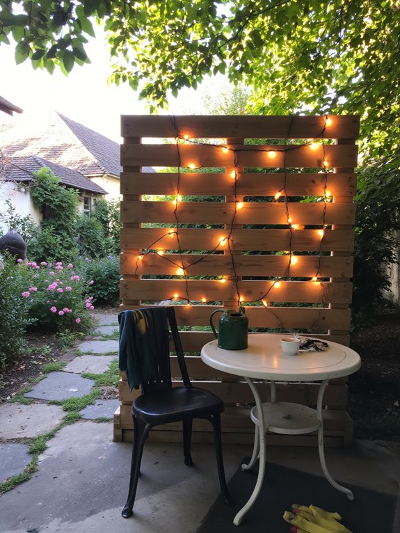 pallet backdrop social media