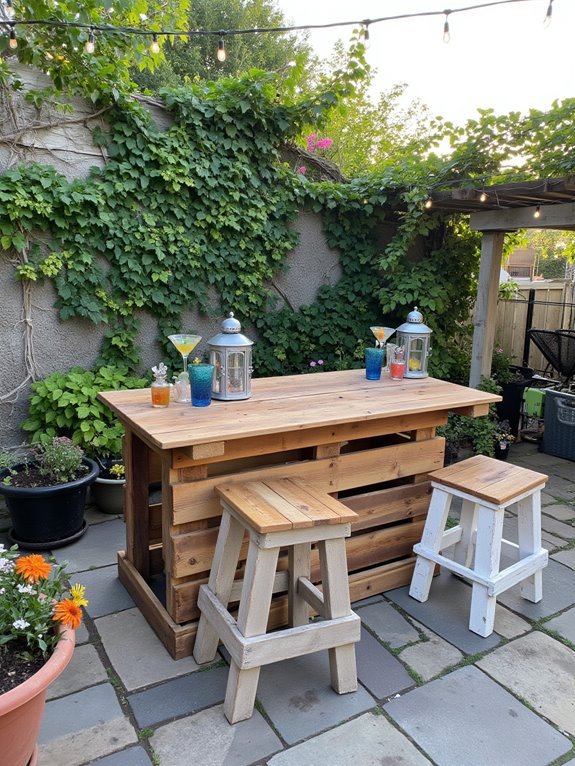 pallet bar for gatherings