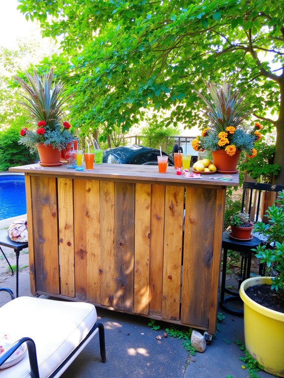pallet bar for parties