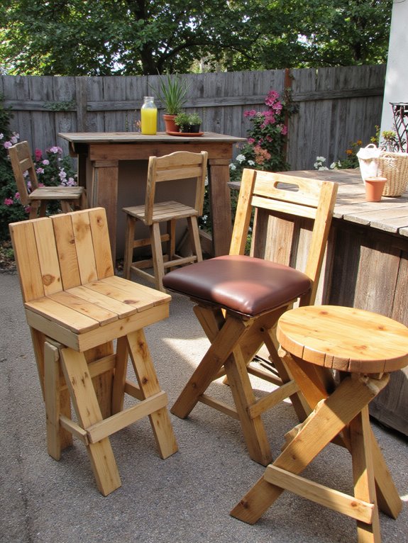 pallet bar stools charm