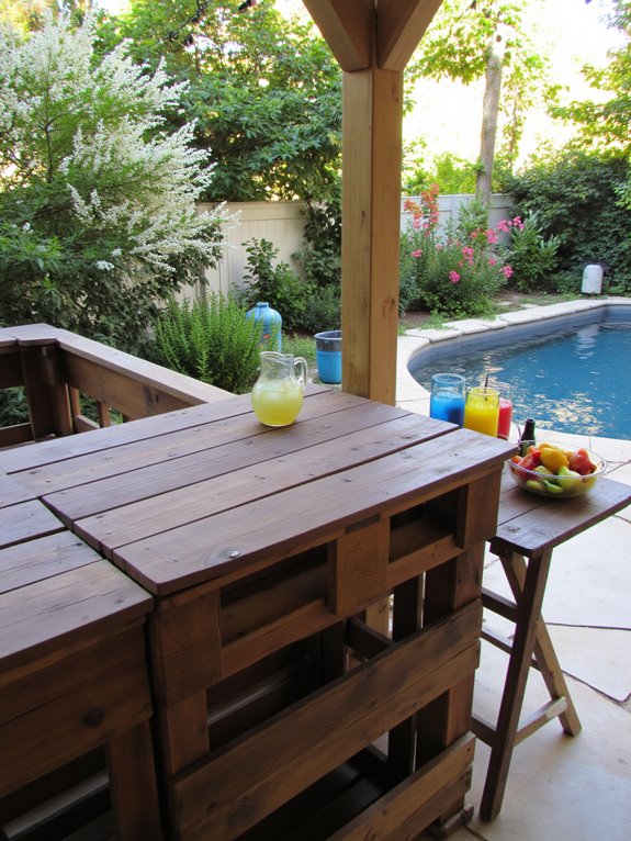 pallet bar summer setup