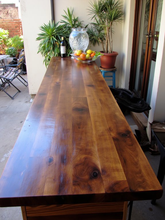 pallet bar top finishes