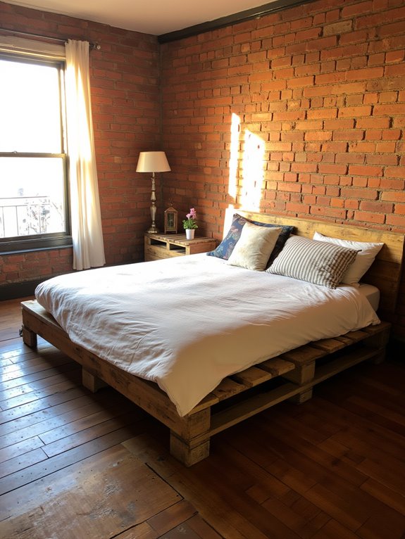 pallet bed frame construction