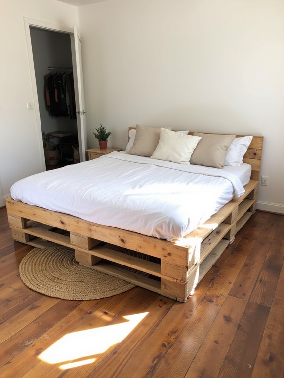 pallet bed frame simplicity