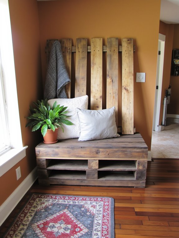 pallet bench for entryway