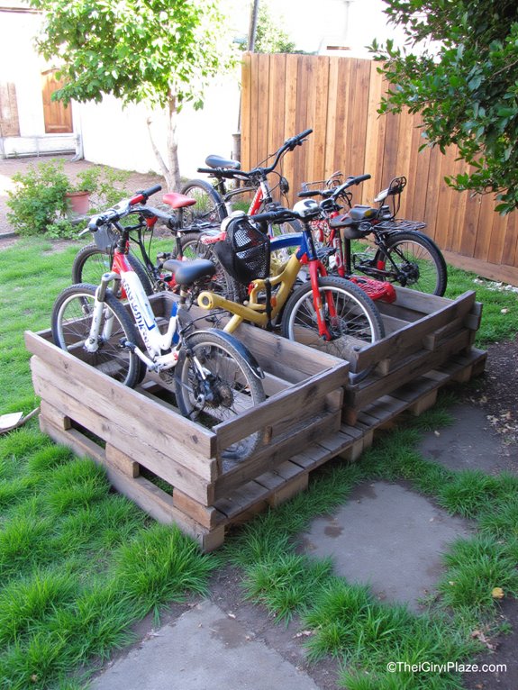 pallet bike rack project