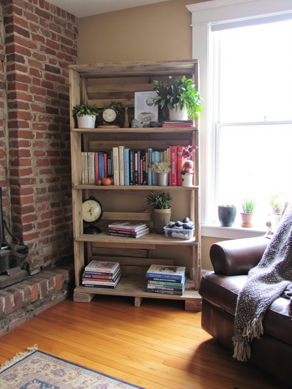 pallet bookshelf diy project