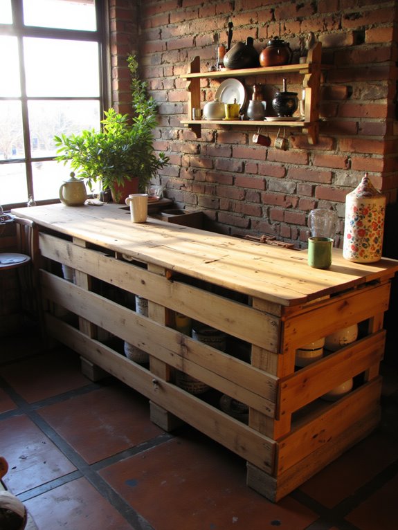 pallet breakfast bar configurations