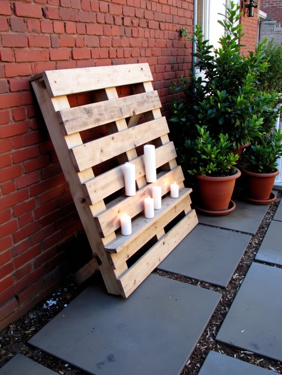 pallet candle display project