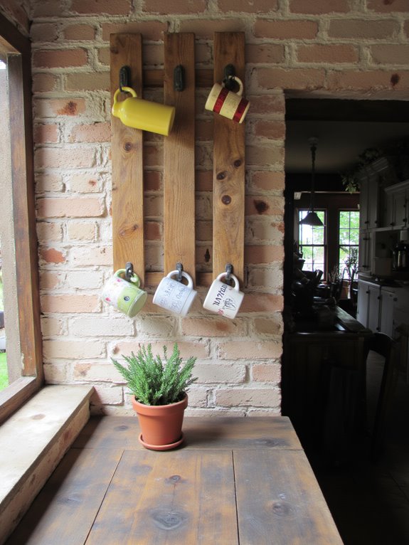 pallet coffee mug holder