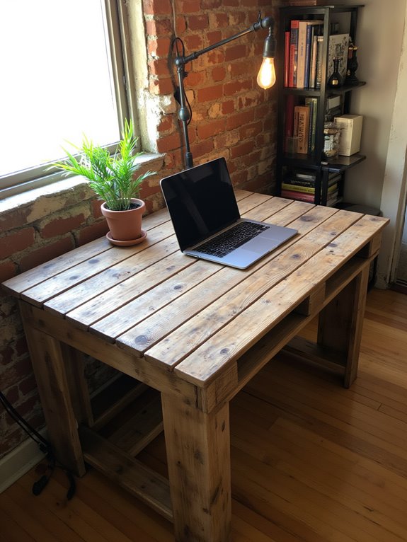 pallet desk for home office