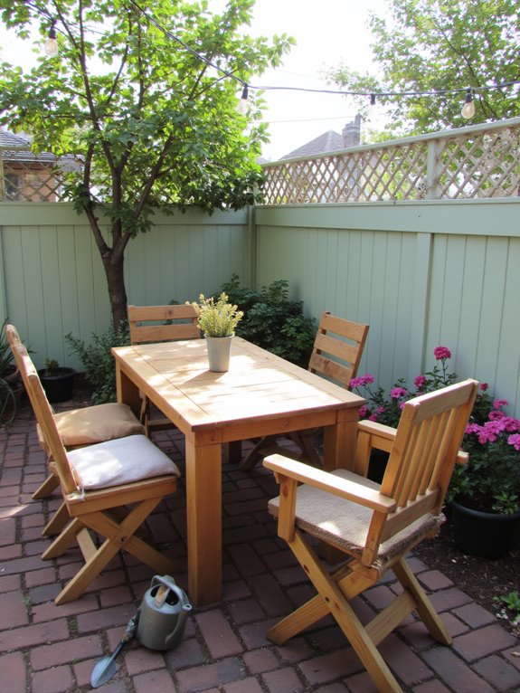 pallet dining set creation