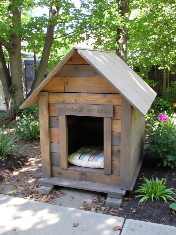 pallet dog house design