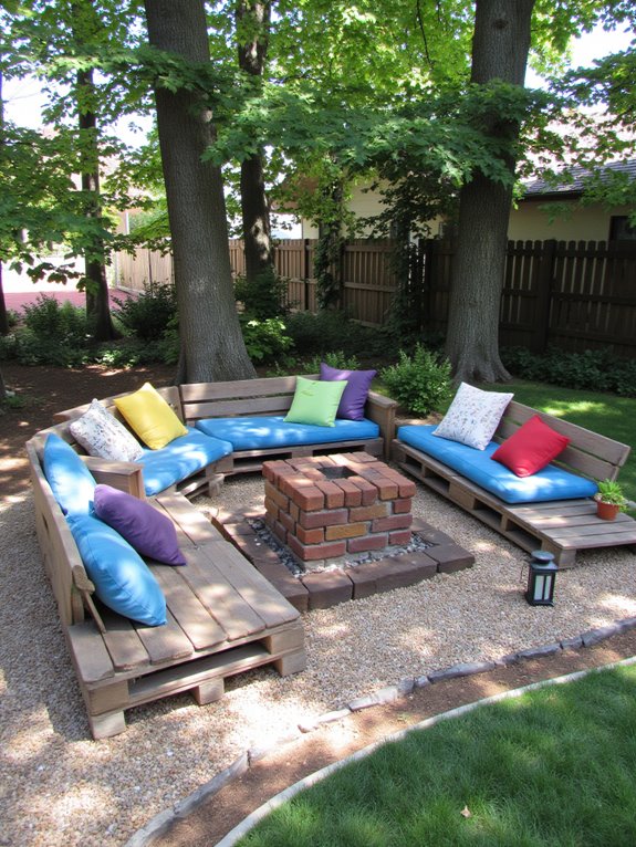 pallet fire pit surround