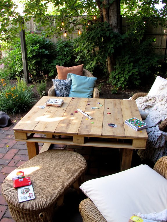 pallet game table design
