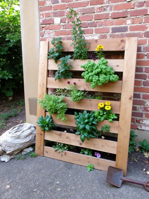 pallet garden for greenery