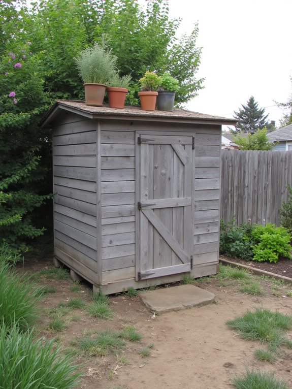 pallet garden shed project