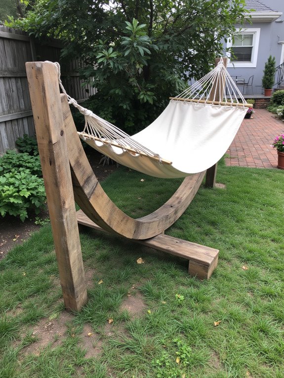 pallet hammock stand construction