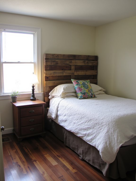 pallet headboard for bedroom