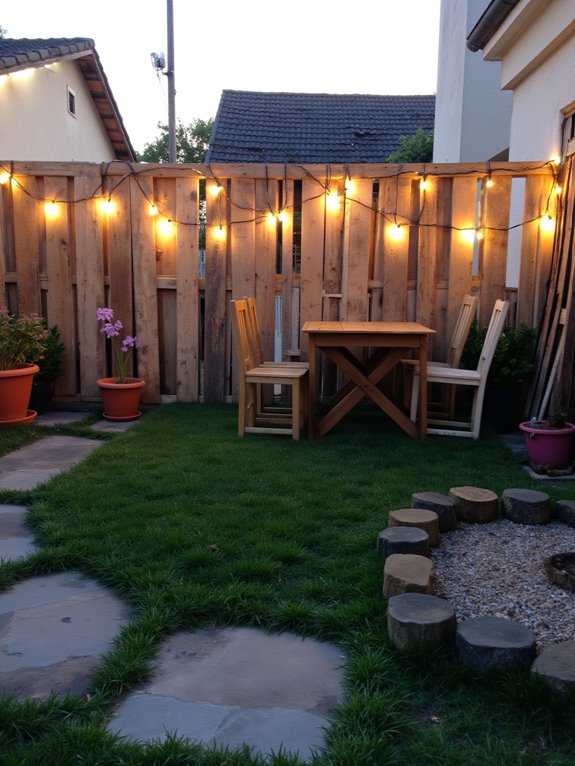 pallet lighting for ambiance