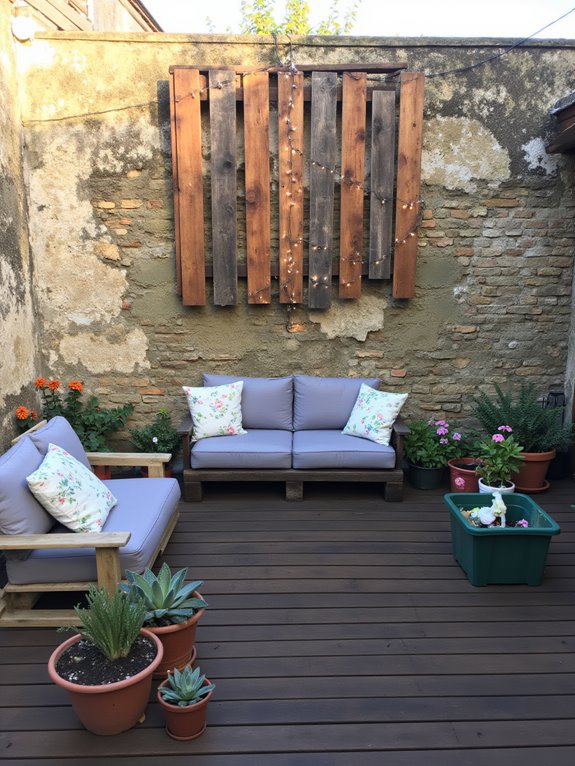 pallet lighting for ambiance