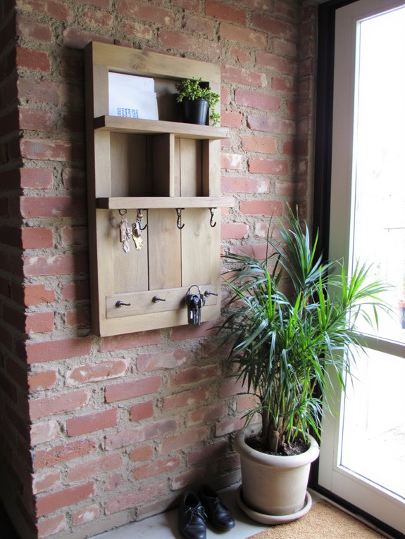 pallet organizer for entryway