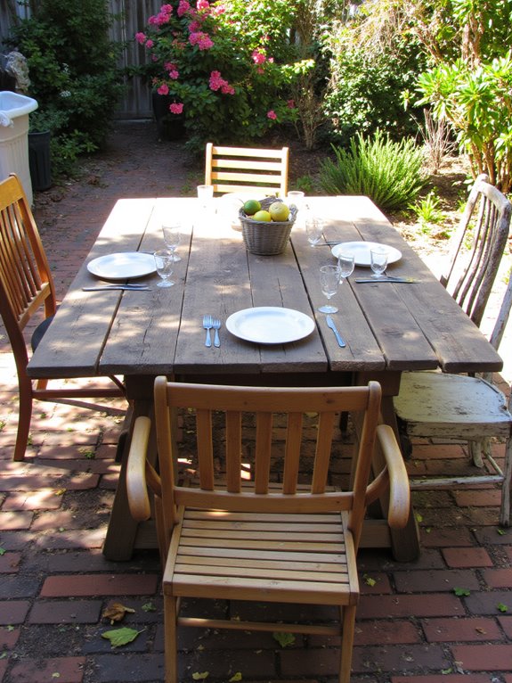 pallet outdoor dining table