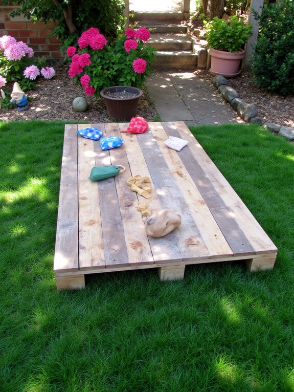 pallet outdoor game board