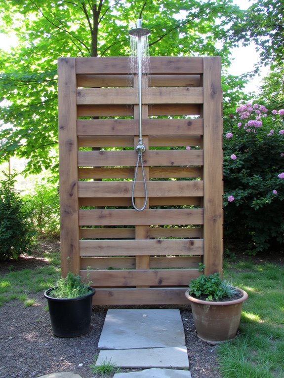 pallet outdoor shower project