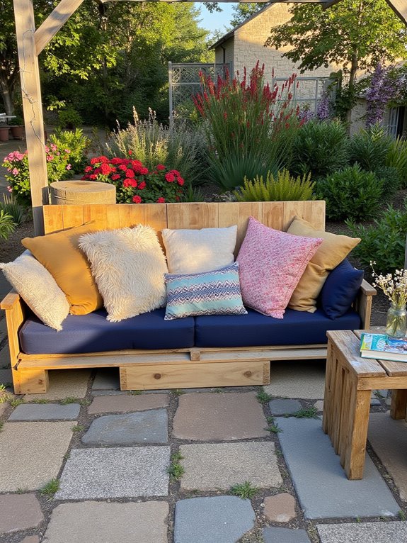 pallet outdoor sofa assembly
