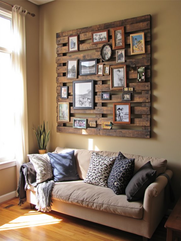 pallet photo gallery display