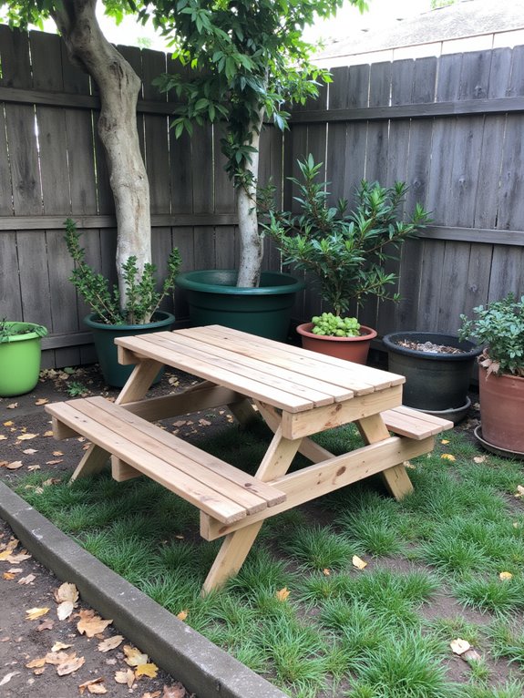 pallet picnic table assembly